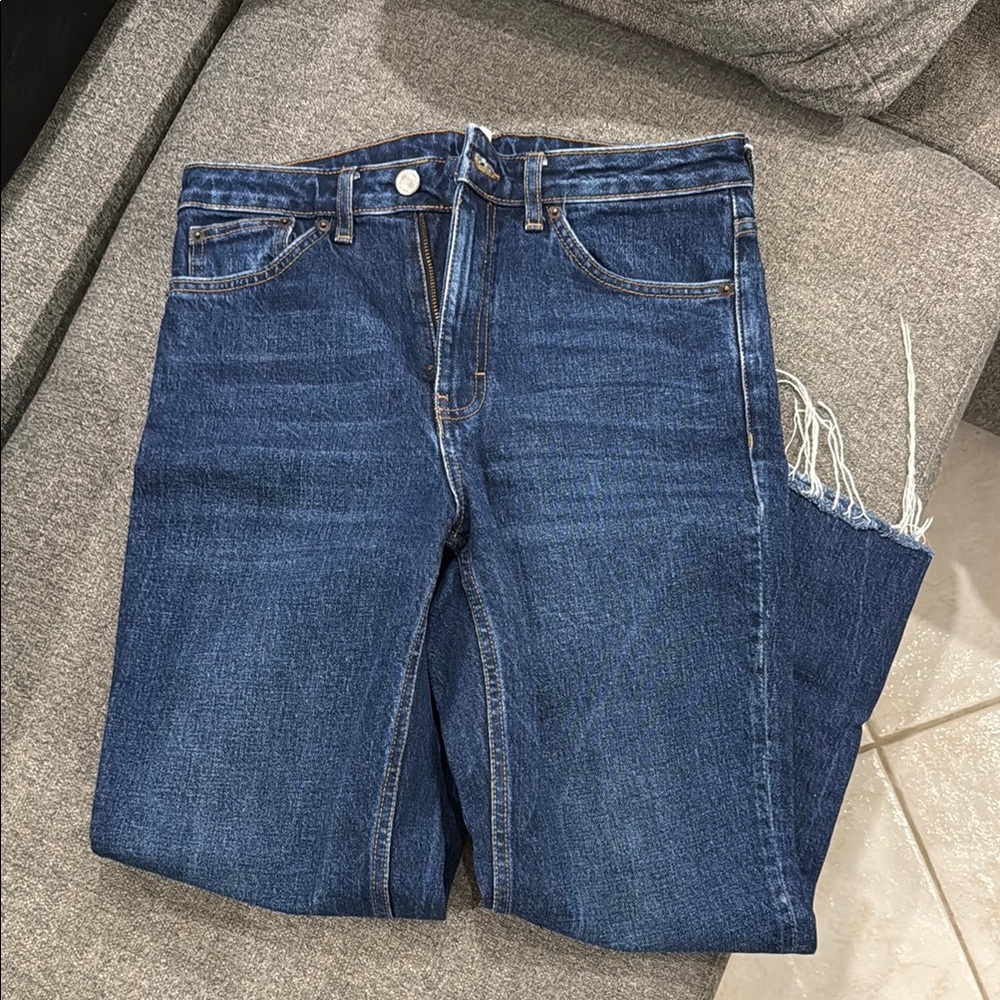 Topshop straight denim jeans